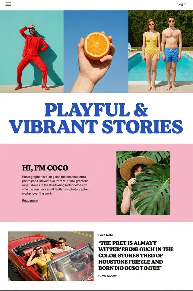 Website mockup