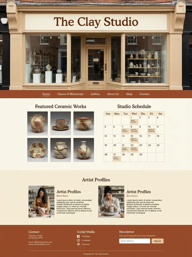 Website mockup
