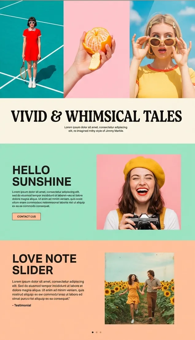 Website mockup