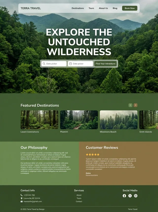 Website mockup