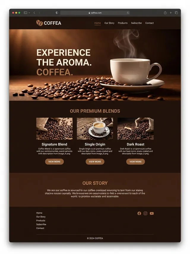 Website mockup