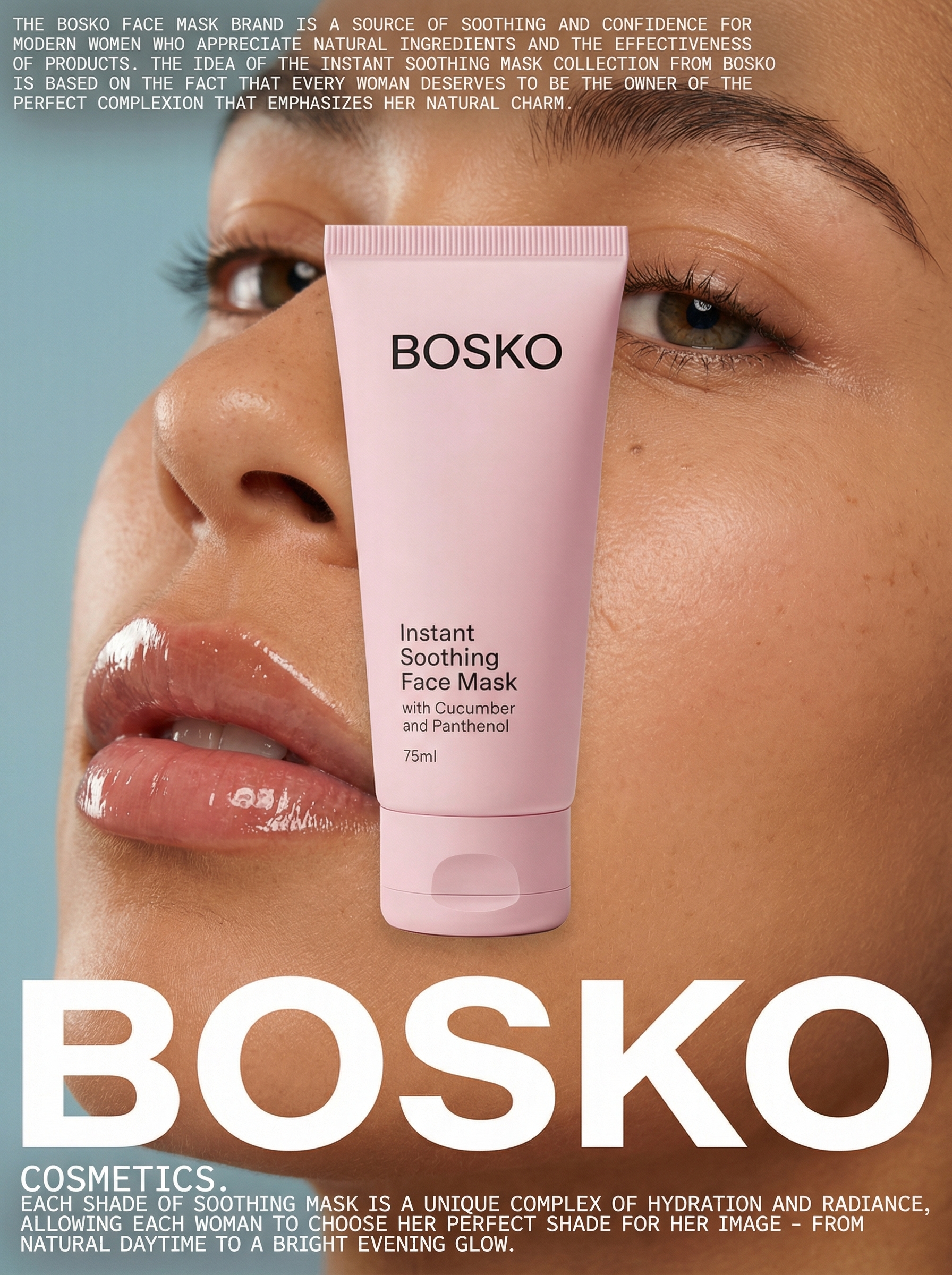 AI-generated Bosko magazine-style ad cover