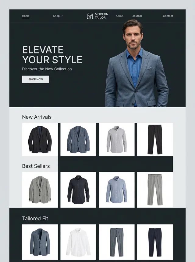 Website mockup